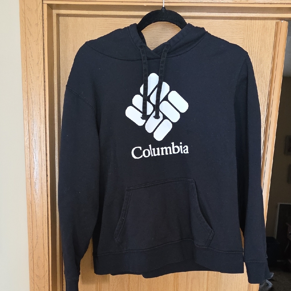 Columbia Black Hoodie with White Logo